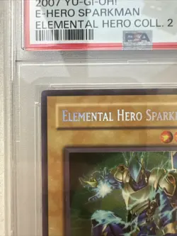 Yugioh Elemental Hero Sparkman EHC2-EN001 PSA 9 MINT LIMITED EDITION 2007 - Image 2