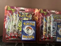 Lot Of 2 - Pokemon TCG Lightning Set 4 Packs + 1 Card Factory Sealed - Image 1
