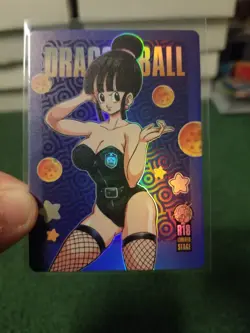 RARE CHICHI DRAGON BALL R18 RAINBOW FOIL WAIFU ANIME CARD - Image 3