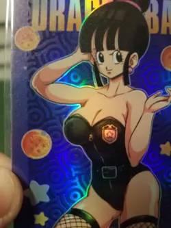 RARE CHICHI DRAGON BALL R18 RAINBOW FOIL WAIFU ANIME CARD - Image 4