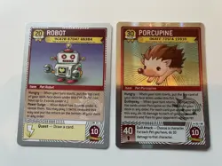 Maplestory TCG Card - Porcupine and Robot Expired Code Cards Lot of 2 - Image 1