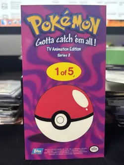 Topps Pokemon Pikachu Blastoise Meowth TV Jumbo Chrome Chromium Card #1 - Image 2