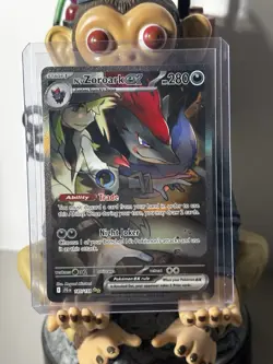 Pokemon TCG N's Zoroark EX Gold Journey Together Card 185/159 NM Condition - Image 1