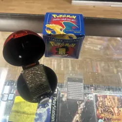 23K Gold Plated CHARIZARD Trading Card 1999 Burger King Pokemon Ball - Image 2