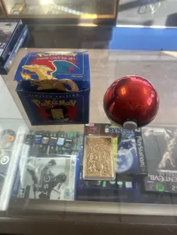 23K Gold Plated CHARIZARD Trading Card 1999 Burger King Pokemon Ball - Image 5