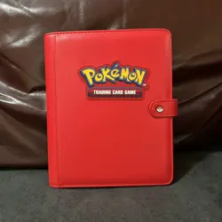 Pokemon Card Lot + Ultra Pro Premium Snap Binder [Red] - Image 2