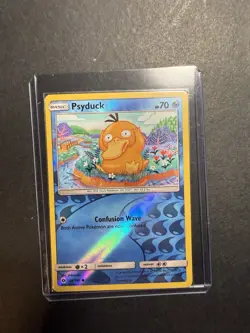 Pokemon TCG Psyduck 2017 Sun & Moon Reverse Holo Card 28/149 NM Condition - Image 3