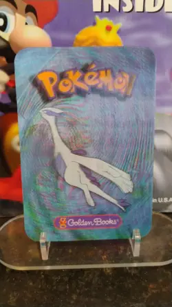 Lot of 2 POKEMON Promotion GOLDEN BOOKS Vintage LUGIA & CHIKORITA Trading Cards - Image 1