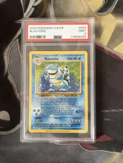 Blastoise 003/034 Trading Card Game Classic Holo PSA 9 - Image 1