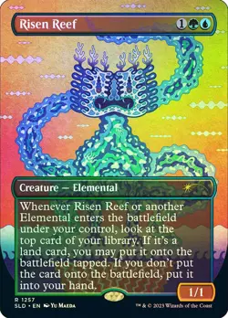 MTG FOIL Risen Reef Secret Lair Borderless - Secret Lair #1257 - Image 1