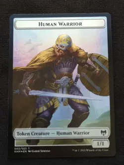 Tibalt, Cosmic Imposter Emblem / Human Warrior Token- Foil - Kaldheim - 021/003 - Image 2