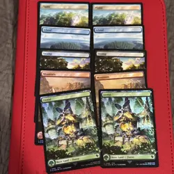 Chocobo Track Foil Full Art BASIC LAND NM Final Fantasy MTG Magic Lot of 10 - Image 1