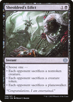 Sheoldred's Edict - 108 - Phyrexia: All Will Be One- Near Mint - MTG - Image 1