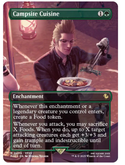 Campsite Cuisine - Borderless Final Fantasy MTG - Image 1