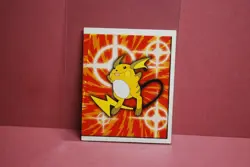 Merlin Topps Pokemon Sticker Raichu #166 Near Mint - Image 1