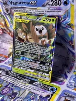 Pokemon Unified Minds Rowlet Alolan Exeggutor GX Full Art 1/236 NM Pack Fresh - Image 2