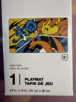 NEW Battle Start Playmat Pokemon Center TCG- Charizard, Pikachu, Lucario 2025 - Image 1