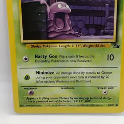 Pokemon TCG Grimer Fossil 48/62 Regular 1st Edition Common LP-NM - Image 4
