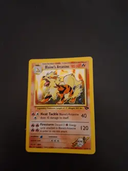 Blaine's Arcanine 1/132 Pokemon TCG Holo Gym Challenge Arkani ENGLISCH ✅ - Image 1