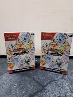 Pokemon Scarlet & Violet Prismatic Evolutions Booster Bundle Lot Of 2 New Sealed - Image 1
