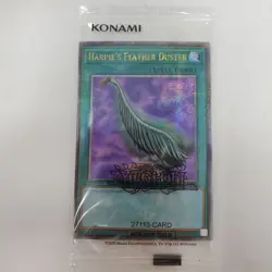 Yu-Gi-Oh! Harpie's Feather Duster EDC1-EN001 Quarter Century Rare Alt Art - Image 1