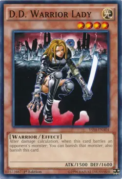 D.D. Warrior Lady - YS14-ENA04 - Common - 1st Edition - Lightly Played - Image 1