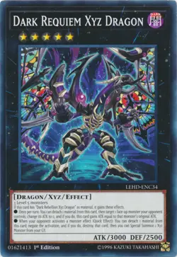 Dark Requiem Xyz Dragon - LEHD-ENC34 - Common - 1st Edition - Lightly Played - Image 1