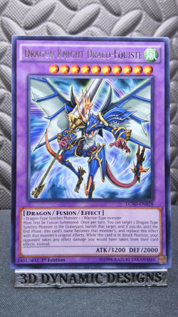| Yugioh Dragon Knight Draco-Equiste LC5D-EN028 1st Edition Rare NM ?? | - Image 1