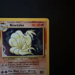 Pokemon TCG Ninetales Base Set Holo Unlimited Rare Card 12/102 WOTC LP - Image 5