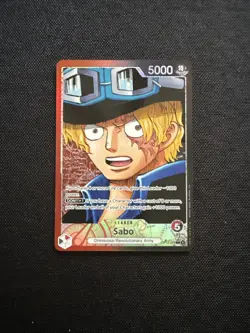 One Piece TCG OP13-004 Sabo Alt Art Leader AA Card Game CCG English - Image 1