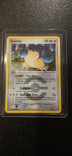 Snorlax EX Fire Red & Leaf Green 15/112 Reverse Holo Pokemon Card LP - Image 1