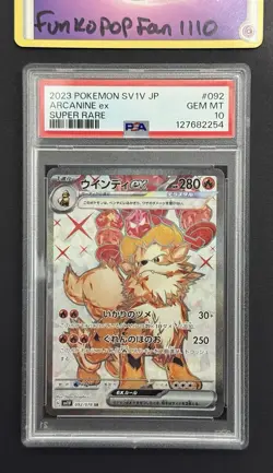 PSA 10 Gem Mint Arcanine ex 092/078 Sv1v: Violet Ex Holo Japanese Pokemon Card - Image 1