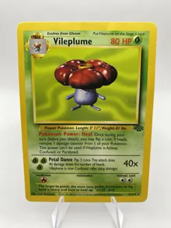 Pokemon TCG Vileplume Jungle Unlimited Rare Card 31/64 Regular HP - Image 1