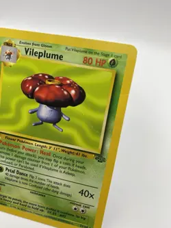 Pokemon TCG Vileplume Jungle Unlimited Rare Card 31/64 Regular HP - Image 3