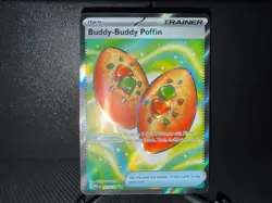 Buddy-Buddy Poffin 167 2025 Pokemon Mega Evolution Full Art Ultra Rare Card NM+ - Image 1