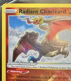 Pokemon Charizard 2 Card Lot TCG Pokemon Game Radiant V Holo Card Bundle Pokemon - Image 2