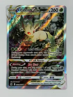 Pokemon Cards Leafeon VSTAR GG35/GG70 Crown Zenith Galarian Gallery Holo - Image 1