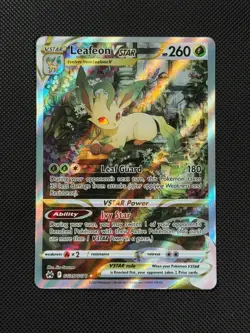 Pokemon Cards Leafeon VSTAR GG35/GG70 Crown Zenith Galarian Gallery Holo - Image 2