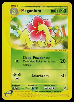 Pokemon Card - Meganium Expedition 53/165 Rare Non Holo - Image 1