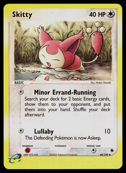 Pokemon Card - Skitty Ruby and Sapphire 44/109 Uncommon Reverse Holo - Image 1