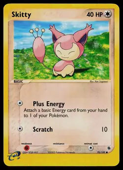 Pokemon Card - Skitty Ruby and Sapphire 70/109 Common Reverse Holo - Image 1