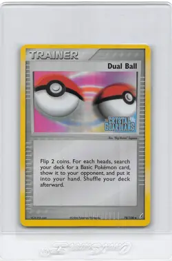 DUAL BALL 78/100 - STAMPED HOLO - Crystal Guardians - 2006 Pokemon Card - NM/M - Image 1