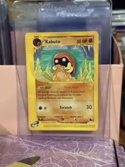 Pokemon Kabuto Card Skyridge 37/144 Uncommon Non-Holo Near Mint - Image 1