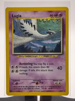 2000 Pokemon TCG Neo Revelation Lugia 20/64 Non-Holo Rare Card LP - Bend - Image 2