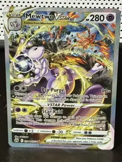 Mewtwo VSTAR Crown Zenith: Galarian Gallery Ultra Rare Card #GG44/GG70 - Image 3