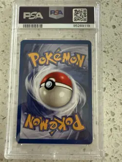 2000 1st Edition Pokemon Card Rocket Rainbow Energy MINT PSA 8 Graded WOTC - Image 2