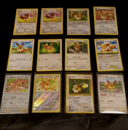 Pokemon Eevee Card Lot 12 Cards 1995-2024 English Japanese Holo Vintage No 133 - Image 1