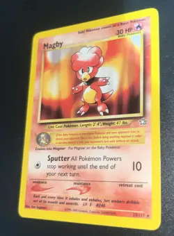 Magby - 23/111 - Pokemon Neo Genesis Unlimited Rare Card WOTC LP - Image 1