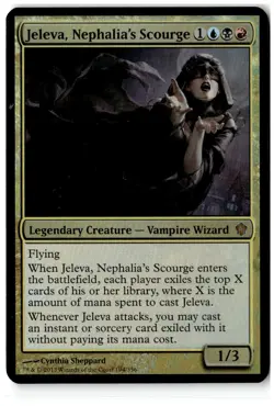 MTG Foil Jeleva, Nephalia's Scourge (Commander 2013) - Oversize Cards MP English - Image 1