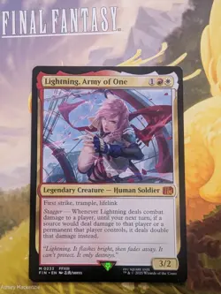 MTG Universe's Beyond Final Fantasy Lightning, Army of One Regular NM - Image 1
